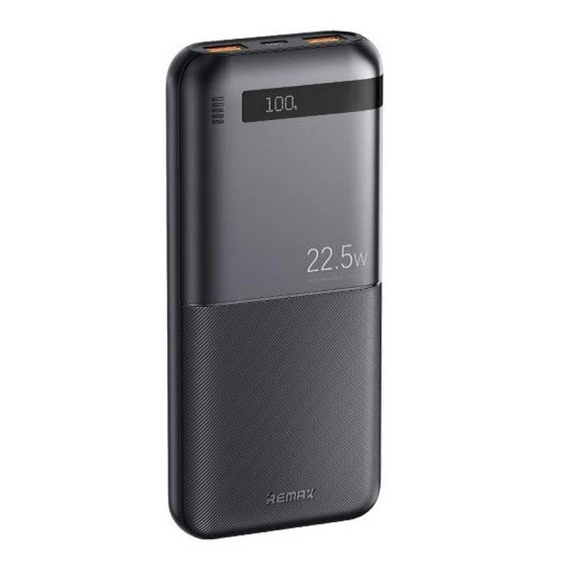 Зовнішній акумулятор REMAX Piloteer Series 20W+22.5W Fast Charging Power Bank 10000mAh RPP-71 Black (6954851212690)