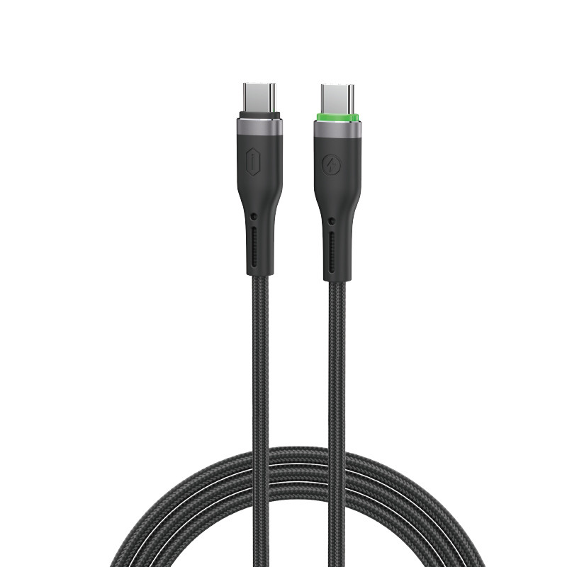 Кабель WIWU 60W OringLink Series Nylon Braided Cable Wi-C069 C-C 1M (6977703656565)