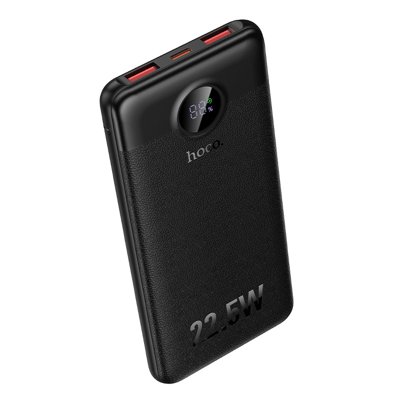 Зовнішній акумулятор HOCO J172 Precision 22.5W+PD20W fully compatible power bank(10000mAh) Black (6942007681841)