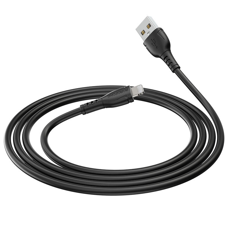 Кабель BOROFONE BX51 Triumph charging data cable for iP（unpackaged） Black (BX51LB(unp))