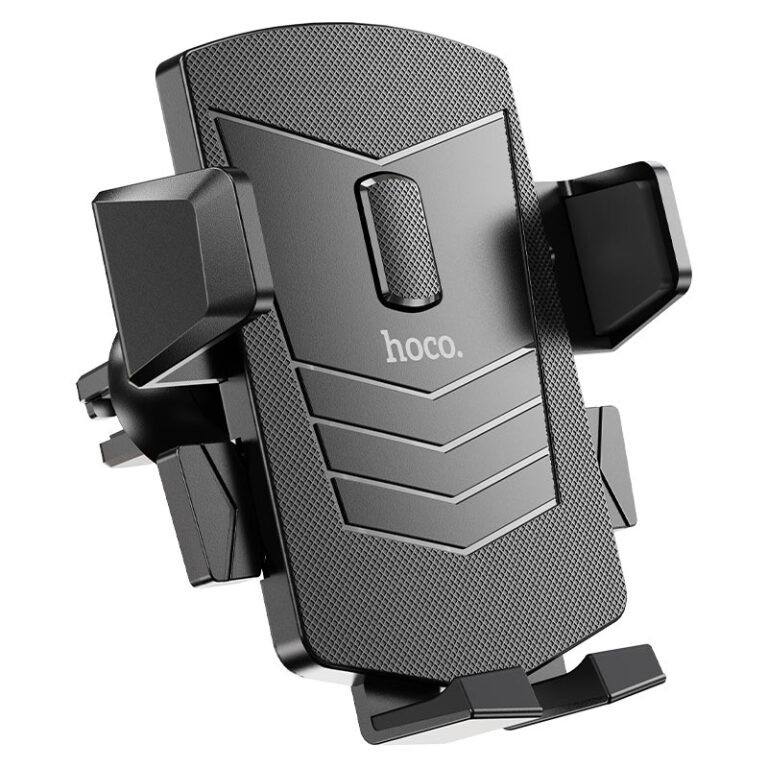 Автотримач для телефона HOCO CA86 Davy one-button air outlet car holder Black (6931474751485)