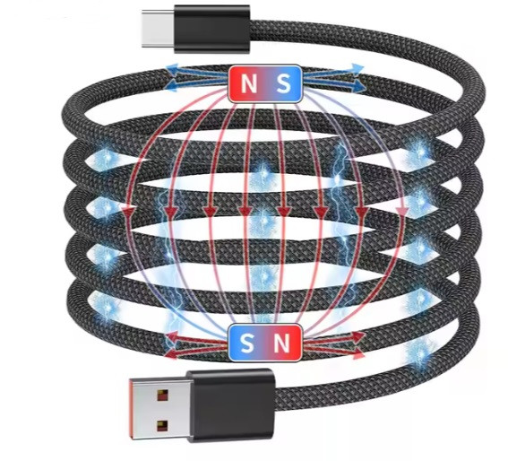 Кабель NN SN2 Magnetic Usb Type-C 1m 100W  grey (NNSN2)