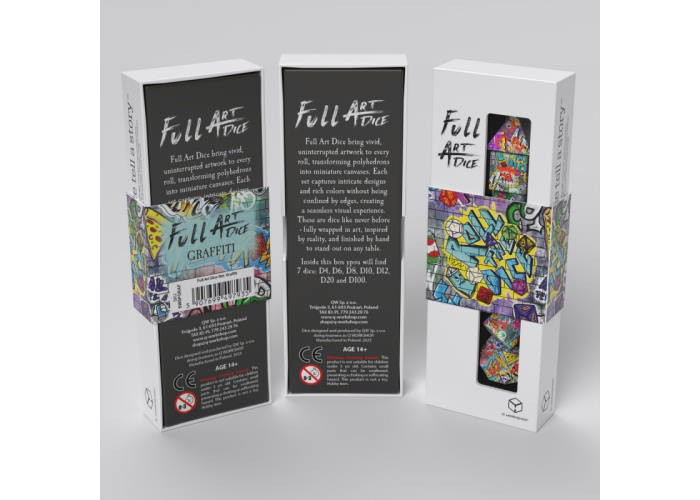 Набір кубиків Full Art Dice Set: Graffiti (7 шт.) (SWSPGRAF)