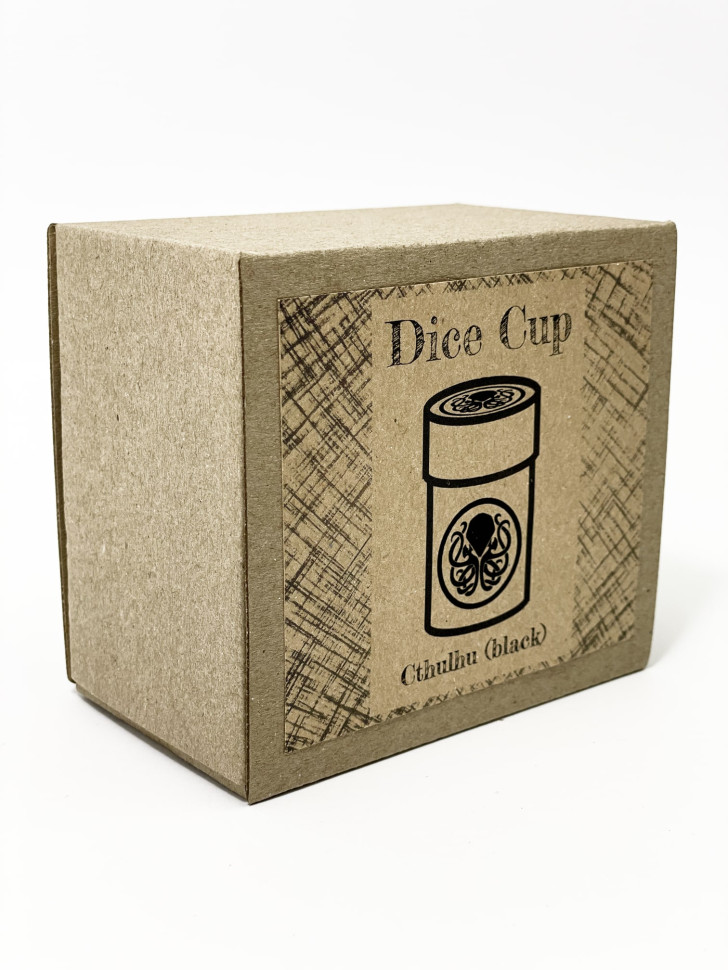 Настільна гра Аксесуари Чаша для кубиків Ктулху (чорна) (Dice cup Cthulhu black) (pi-dc001)