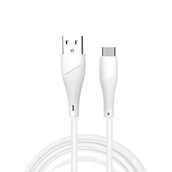 Кабель WUW-X196 USB Micro 2,4A 1m white (6972573335572)