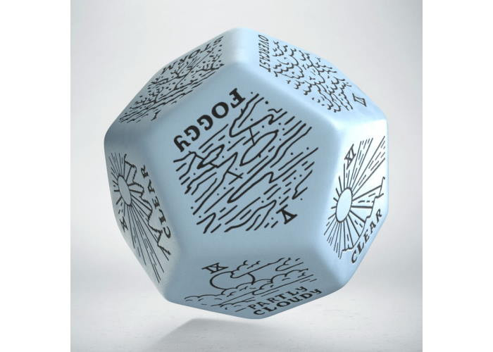 Настільна гра Q-Workshop Кубик Weather Generator Die: Blue&Black (12VWTG02)
