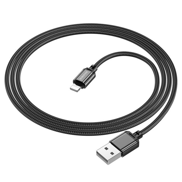 Кабель BOROFONE BX87 Sharp charging data cable for iP(unpackaged) Black (6974443389005(unp))