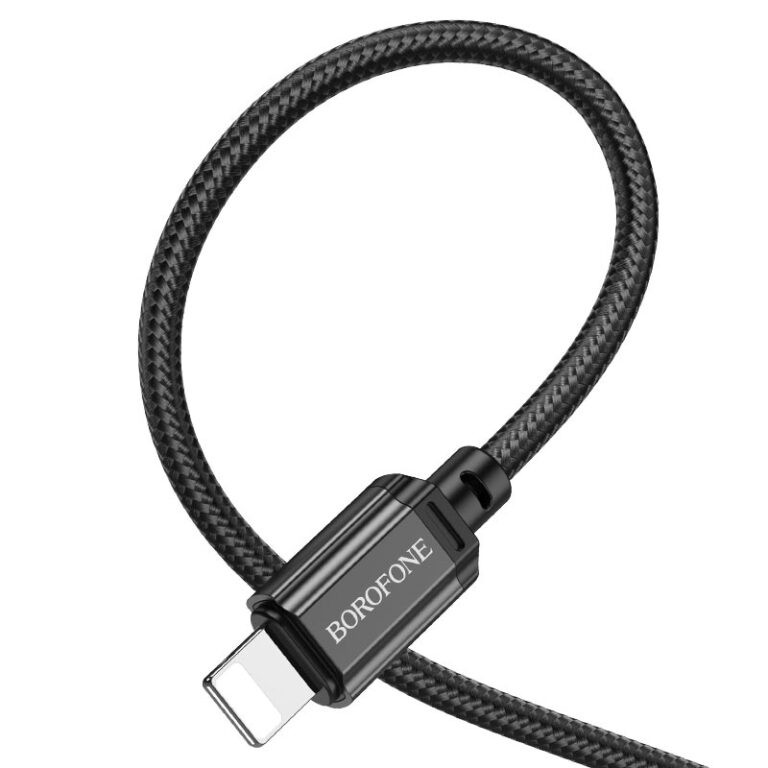 Кабель BOROFONE BX87 Sharp charging data cable for iP(unpackaged) Black (6974443389005(unp))