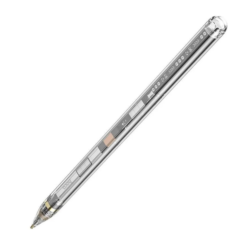Стилус HOCO GM110 Transparent Explore Series active pad dedicated capacitive pen transparent black (6942007616744)