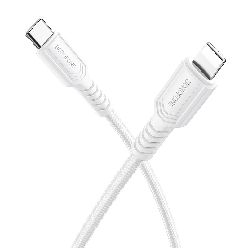 Кабель BOROFONE BX116 Certain PD charging data cable iP White (6941991119729)