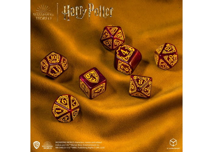 Набір кубиків Harry Potter. Gryffindor Modern Dice Set - Red (7 шт.) (190142/2023/1/A)