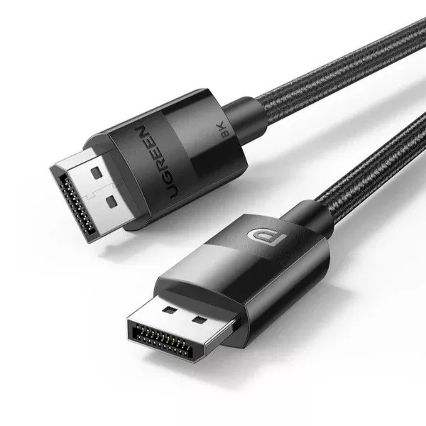 Кабель UGREEN DP114 DP 1.4 Male to Male Plastic Case Braided Cable 2m (UGR-80392) (UGR-80392)