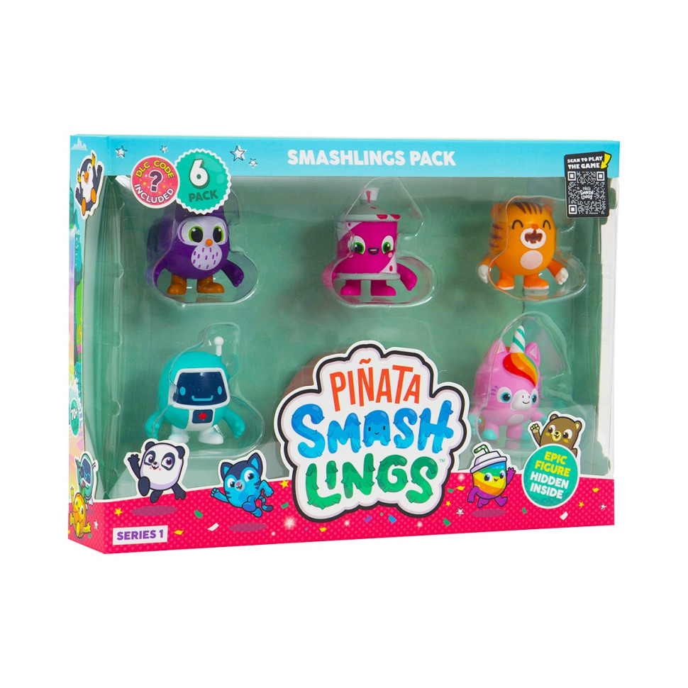 Набір фігурок PINATA SMASHLINGS  -  КУМЕДНІ ГЕРОЇ (6 фігурок, в асорт.)