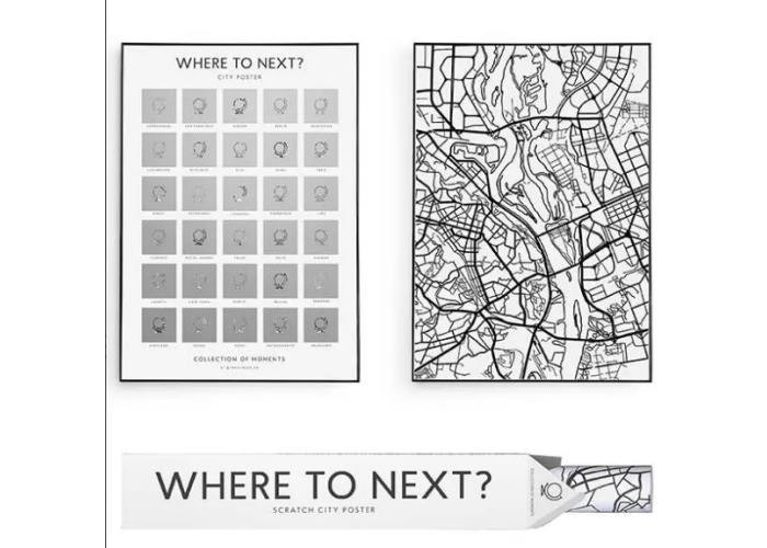 1DEA.me Скретч постер "Where to next?" (TBWTN)