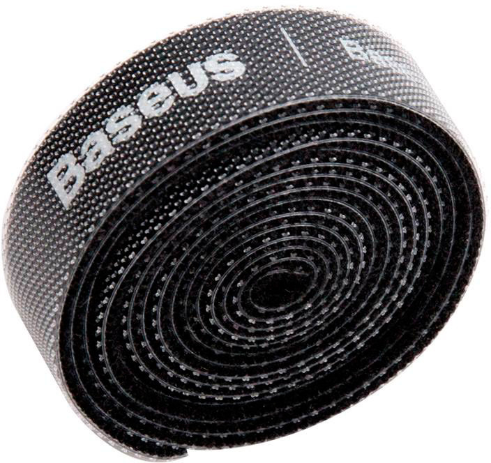 Органайзер для кабелів Baseus Colourful Circle Velcro strap 3m Black (ACMGT-F01)