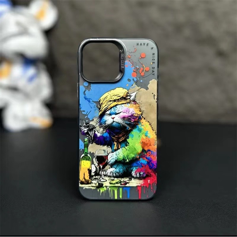 Чохол для смартфона So Cool Print for Apple iPhone 13/14 22,Drunk cat (SoColI13-22-Drunkcat)