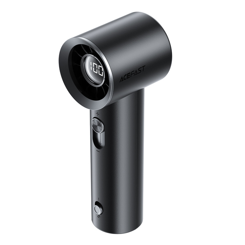 Вентилятор ACEFAST YF1 1800 mAh LED-дисплей mini handheld fan Black (6974316286653)
