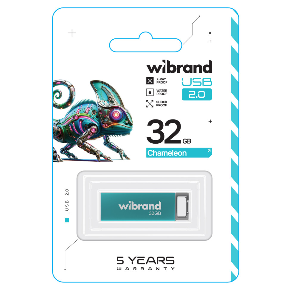 Флеш-накопичувач Wibrand USB 2.0 Chameleon 32Gb Light Blue (WI2.0/CH32U6LU)
