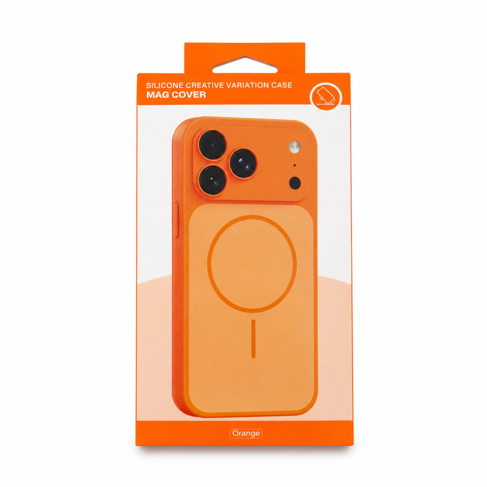 Чохол для смартфона Silicone Creative Variation Case MAG COVER Apple iPhone 16 Pro Max 4,Orange (MagCOViP16PM-4)