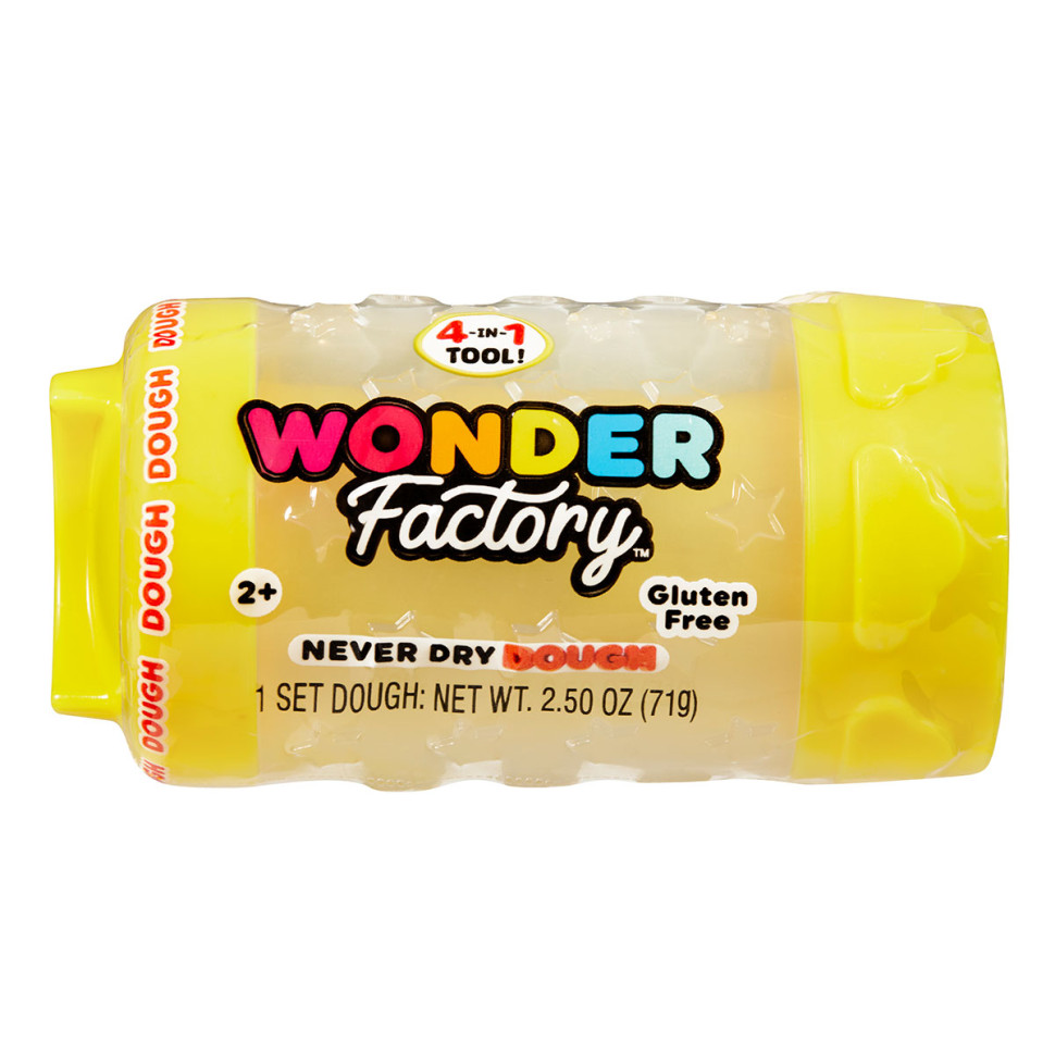 Маса для ліплення, що не засихає, WONDER FACTORY  -  СВІТ КОЛЬОРУ ТА ФОРМИ (в асорт., в дисп.)