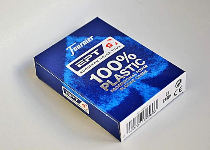 Fournier Карти гральні Fournier EPT 100% Plastic Jumbo Index (blue) (10018440)