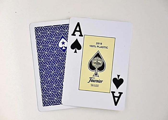 Fournier Карти гральні Fournier EPT 100% Plastic Jumbo Index (blue) (10018440)