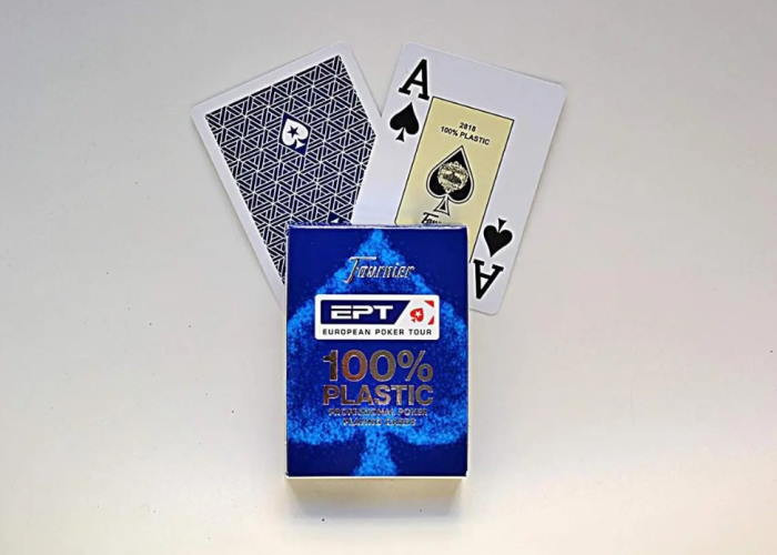 Fournier Карти гральні Fournier EPT 100% Plastic Jumbo Index (blue) (10018440)