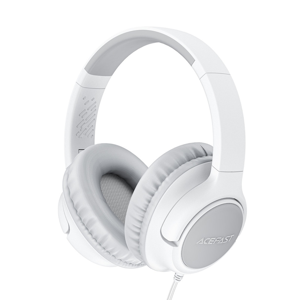 Навушники дротові ACEFAST  H18 wired headset for kids Grey White (6974316287032)