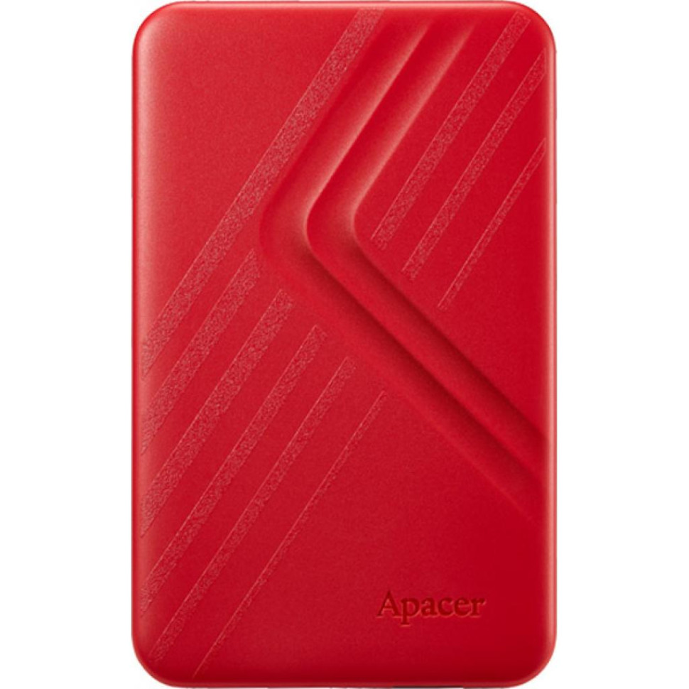 Зовнішній жорсткий диск PHD External 2.5'' Apacer USB 3.2 Gen. 1 AC236 1Tb Red (color box) (AP1TBAC236R-1)