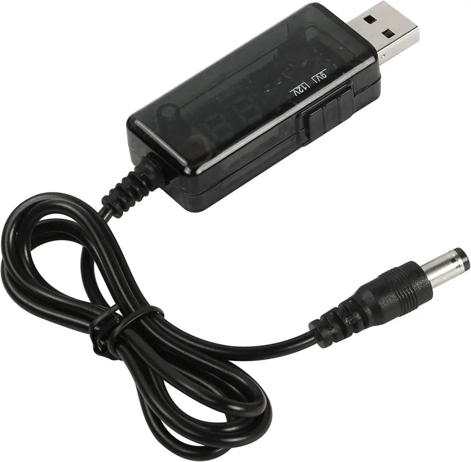Кабель живлення для роутера USB-DC 5v to 9v/12v (1m) (USBDC59512)