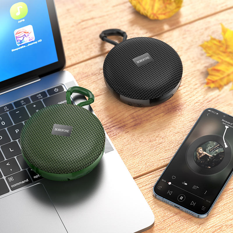 Портативна колонка BOROFONE BR27 Dear sports BT speaker Dark Green (6974443388473)