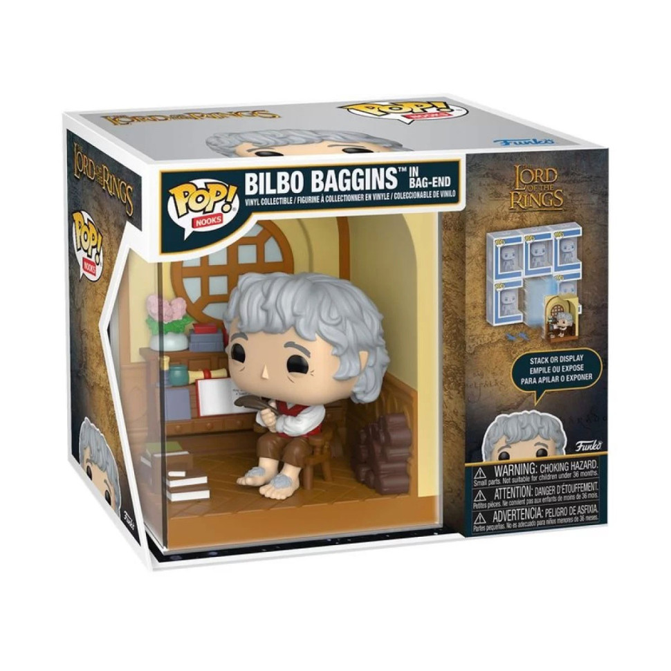 Ігрова фігурка FUNKO POP! Nooks серії "Володар перснів" - БІЛЬБО ТОРБИН У ТОРБИНОМУ КУТІ