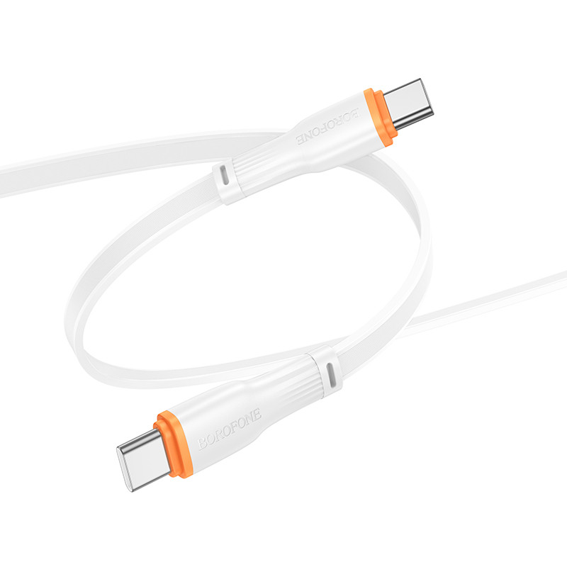 Кабель BOROFONE BX118 Esplendido 60W charging data cable C to C White (6941991120978)