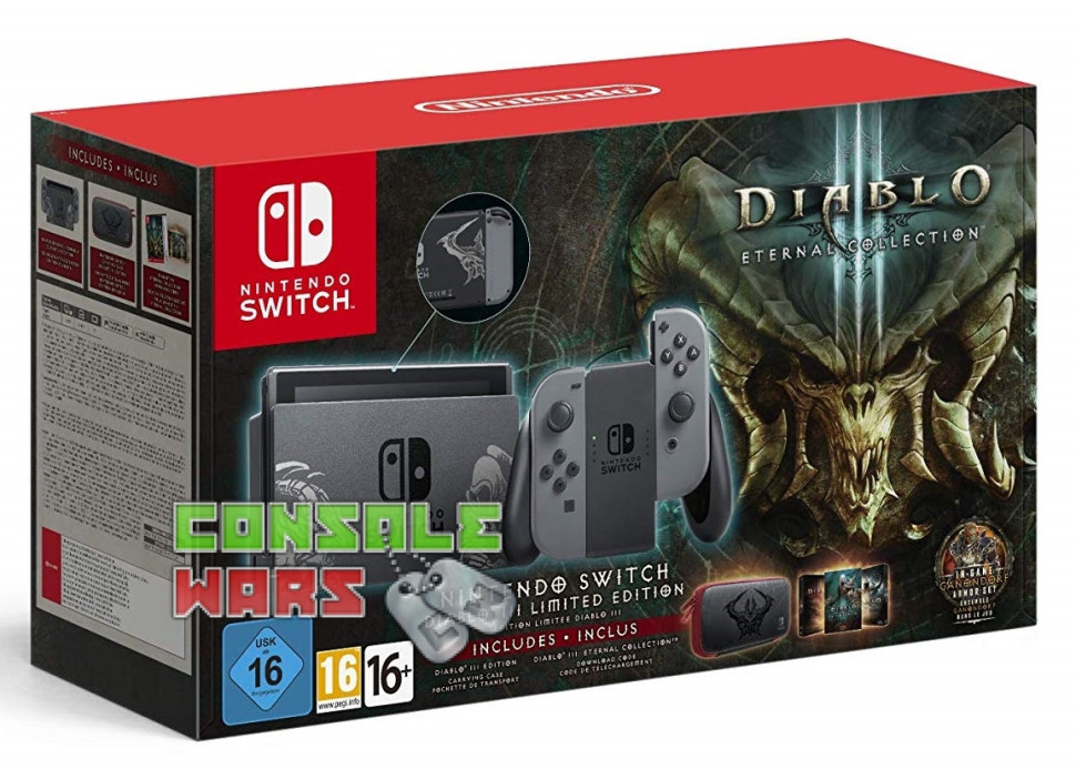 Nintendo Switch Diablo III Limited Edition + Case