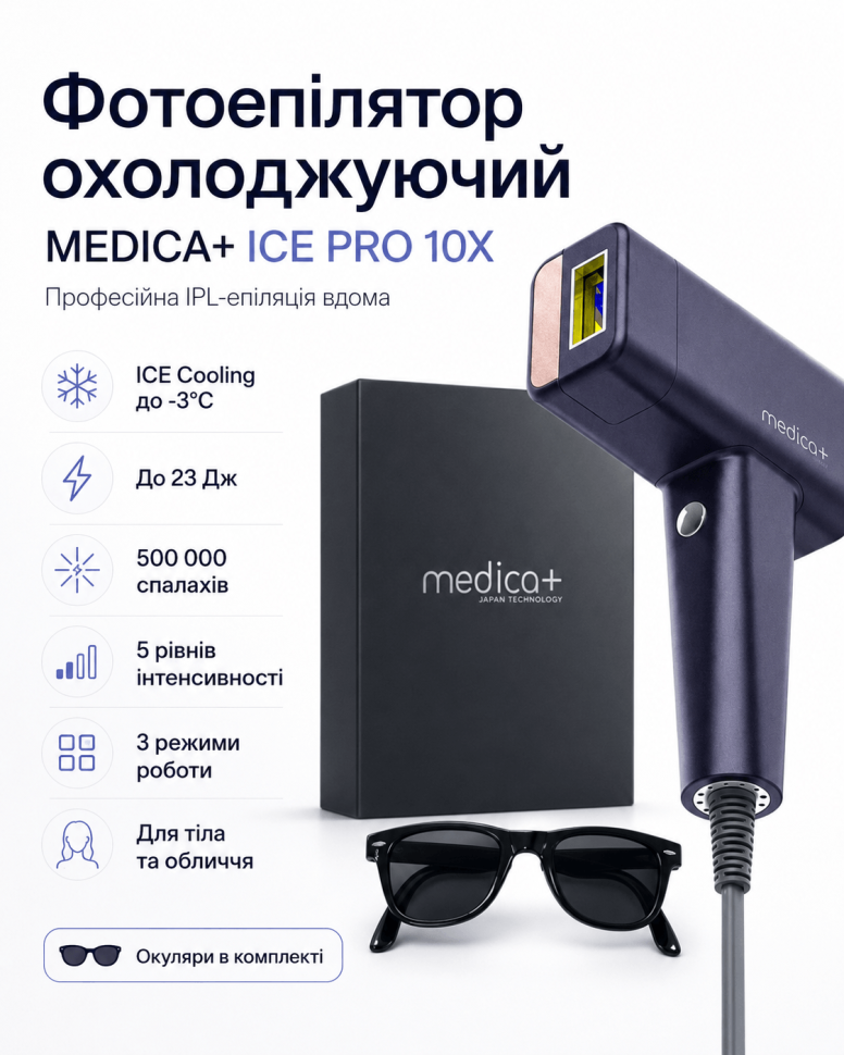 Фотоепілятор охолоджуючий Ice Pro 10X (Medica+)