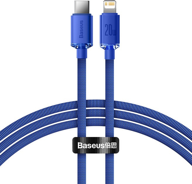Кабель Baseus Crystal Shine Type-C на Lightning (20W, 2 метри, Blue колір)