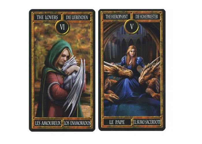 Fournier Карти Таро Дракон (Dragon Tarot by Anne Stokes) (ВР_КТД)