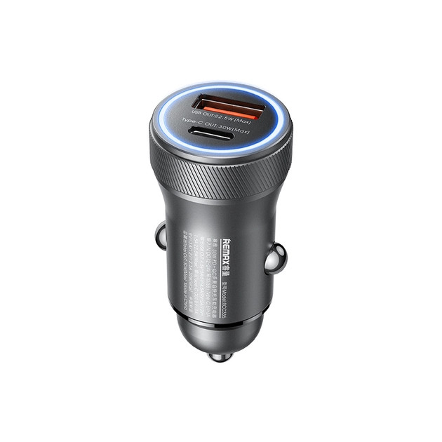 Автомобільний зарядний пристрій REMAX Seaya Series 30W PD+QC 1A+1C Fast Charging Car Charger RCC335 Tarnish (6954851204336)