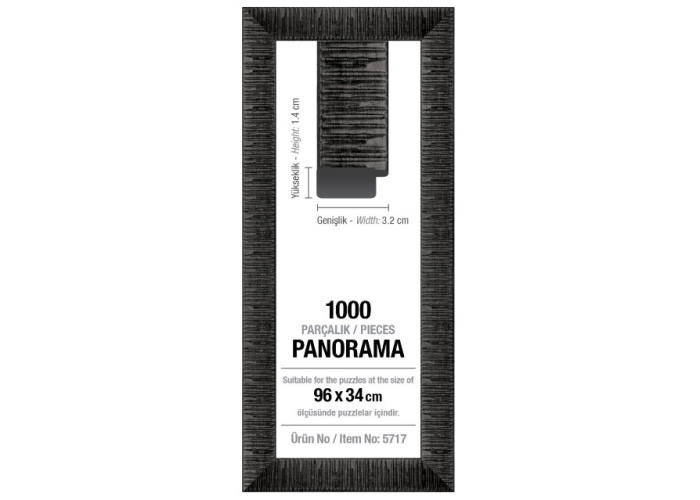 ART PUZZLE Рама для пазлів 1000 ел. (панорама) (30 мм) (чорна) (5717)