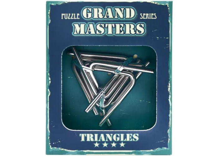 Головоломка металева Grand Master Puzzles TRIANGLES blue (473252)