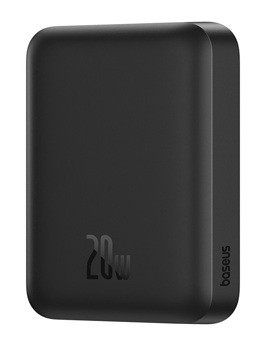 Зовнішній акумулятор Baseus Magnetic Mini Air Wireless Fast Charge Power Bank 6000mAh 20W Cluster Black（With Simple Series Charging Cable Type-C to (P10059002113-00)