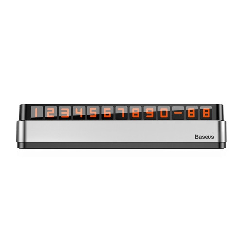 Паркувальна карта Baseus Moonlight Box Series Temporary Parking Number Plate Silver (ACNUM-B0S)