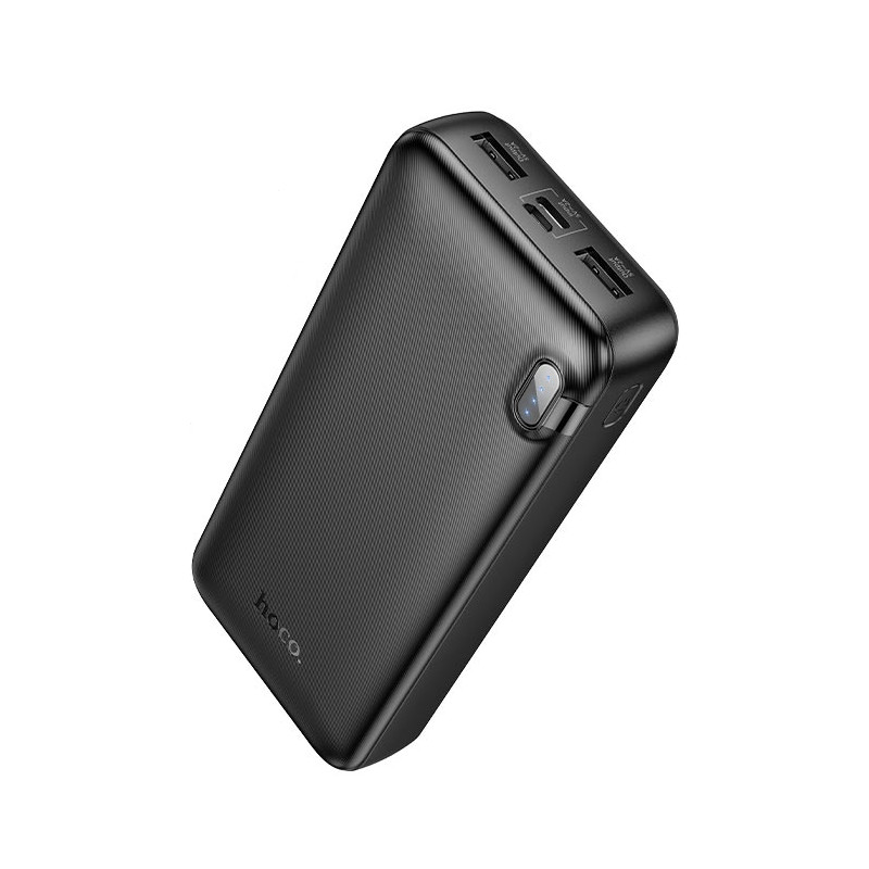 Зовнішній акумулятор HOCO J128A Powerful power bank(20000mAh) Black (6942007621175)