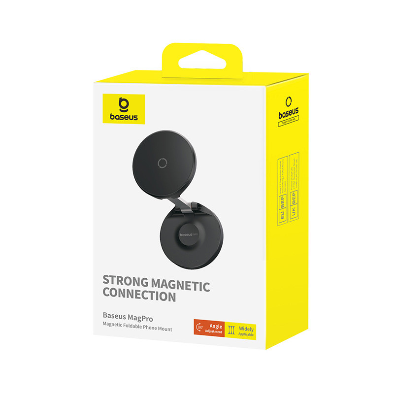 Автотримач для телефона Baseus MagPro Magnetic Foldable Phone Mount Cluster Black (B10564101121-00)