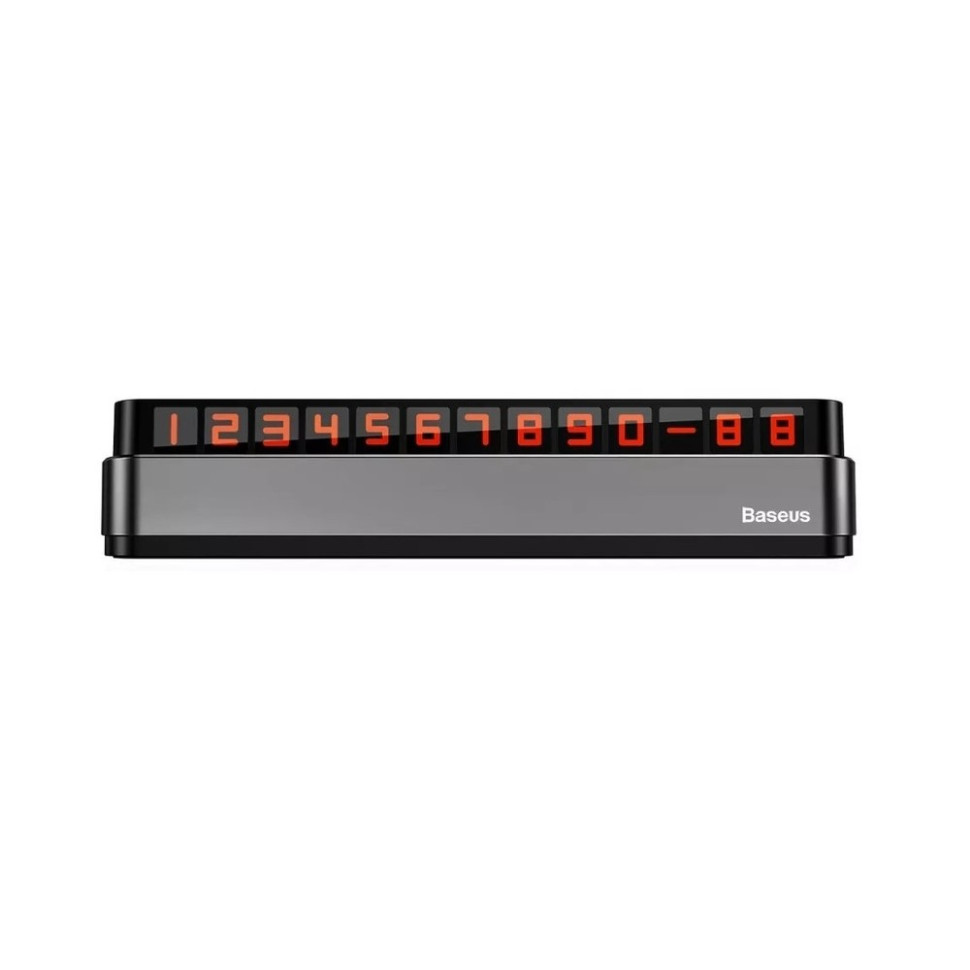 Паркувальна карта Baseus Moonlight Box Series Temporary Parking Number Plate Dark gray (ACNUM-B0G)