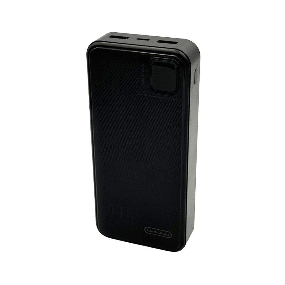 Зовнішній акумулятор WUW Y138 （PD22.5W quick charge) 20000mAh Black (Y138)