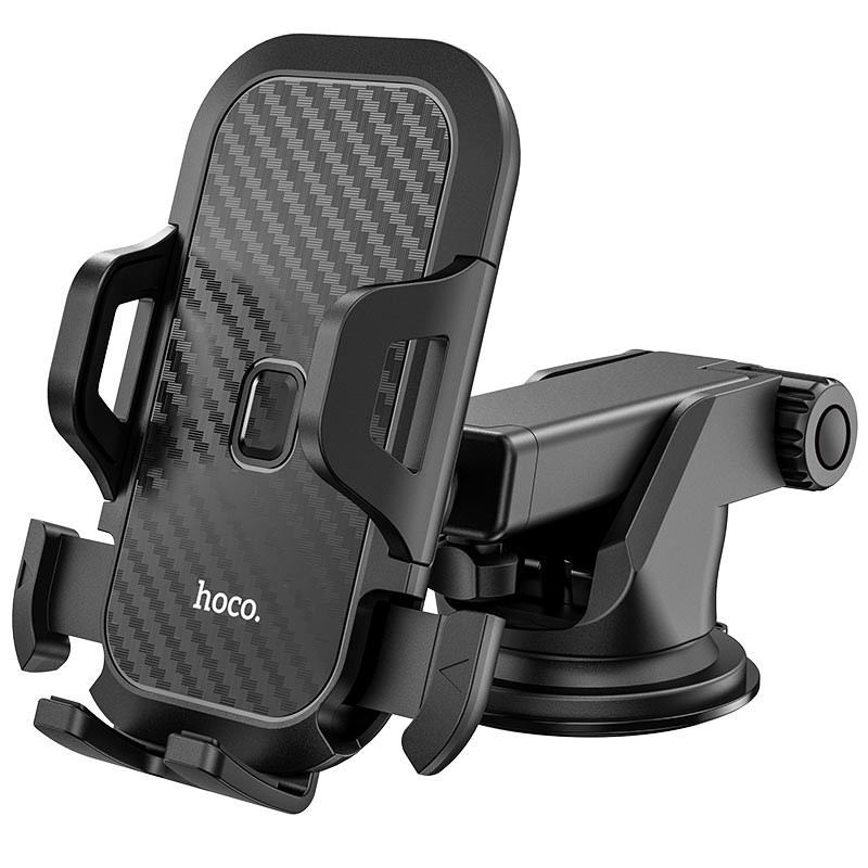 Автотримач для телефона HOCO CA76 Touareg one-touch center console car holder Black (6931474742568)