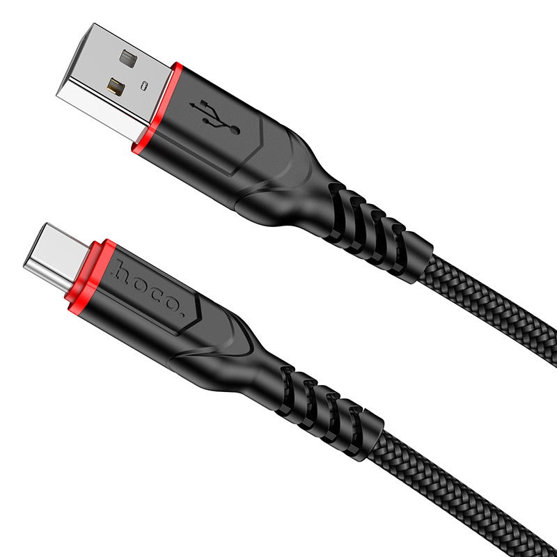 Кабель Hoco X59 Victory charging data cable Type-C(L=2M) Black (6931474794116)