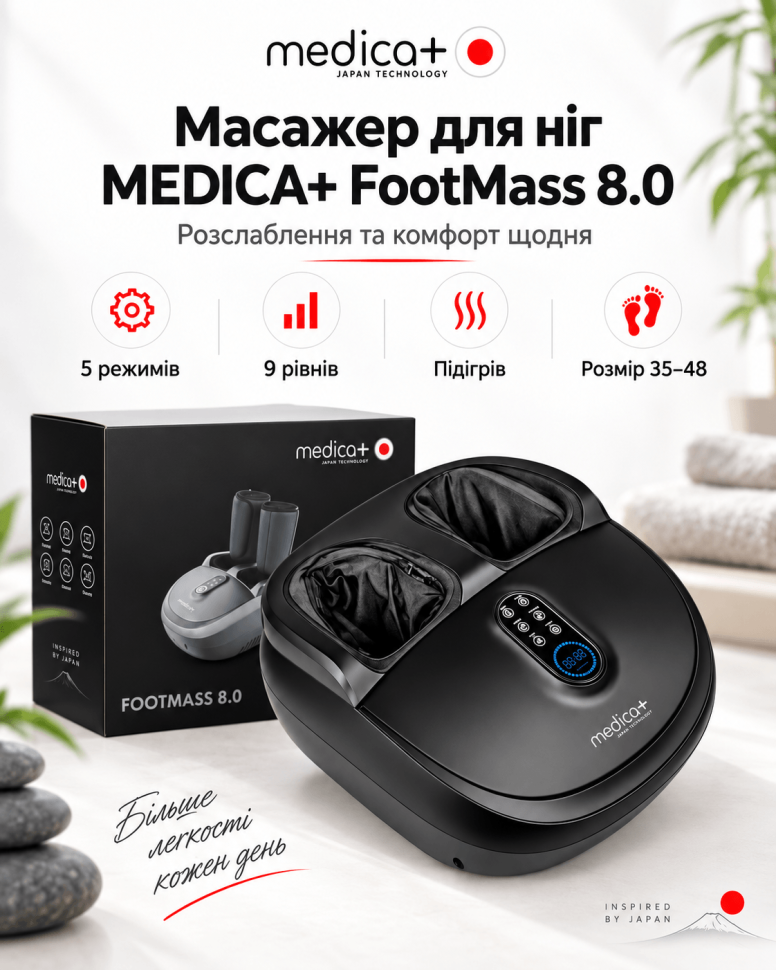 Масажер для ніг FootMass 8.0 (Japan) (Medica+)