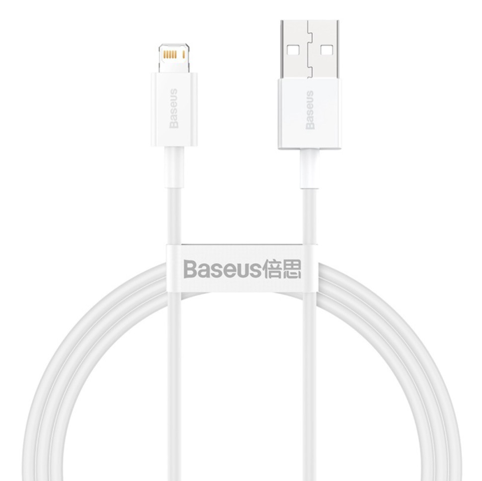Кабель Baseus Superior Series USB to iP 2.4A 1m White (CALYS-A02)